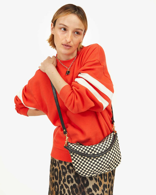 Oversized Varsity Sweatshirt – Bright Poppy