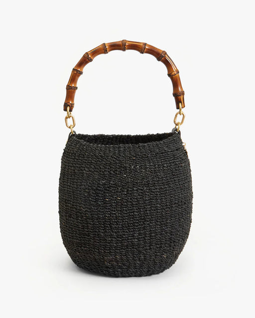 Pot de Miel – Black Woven + Bamboo Handle