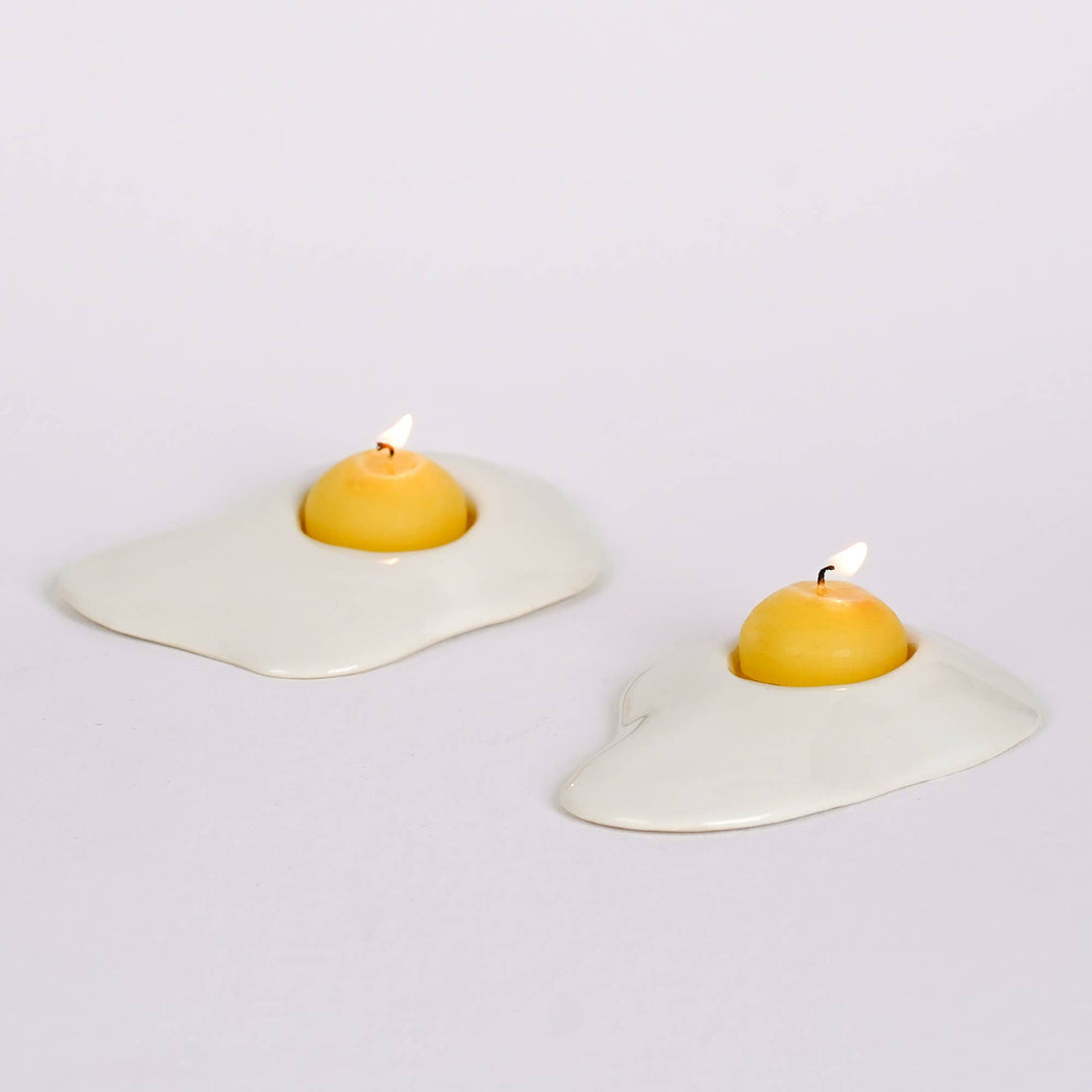 Ceramic Egg Tea Light Candle Holder