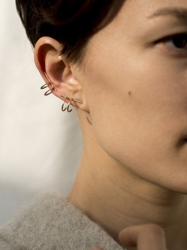 Another Feather:dar ear cuff,ANOMIE